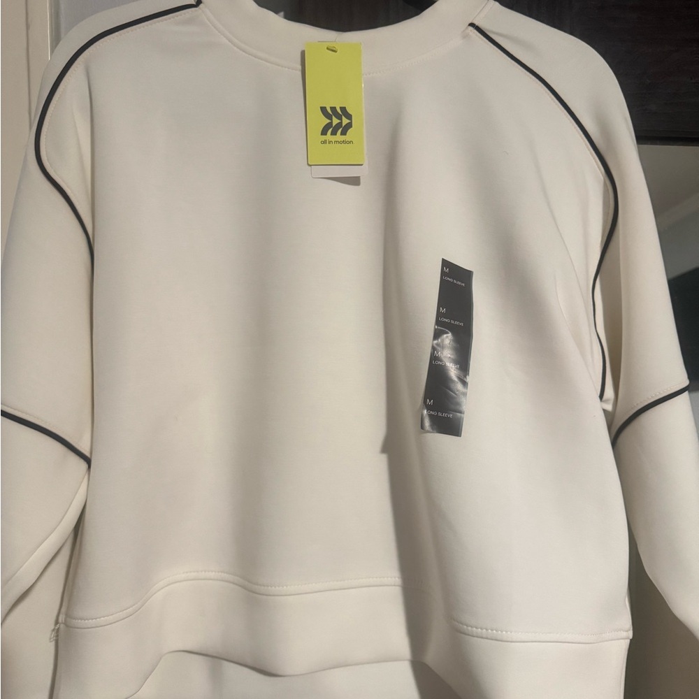 All in Motion Women's White Sweatshirt